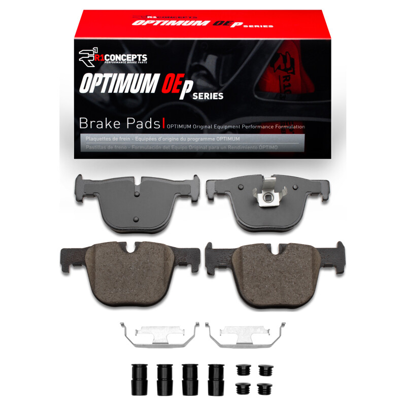Picture of R1 2012-2020 BMW 428I xDrive Coupe & Convertible Rear R1 Optimum OE Pads & Hardware Kit
