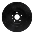 Picture of R1 2009-2015 Cadillac CTS Front Right Drilled & Slotted Black Brake Rotor