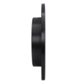 Picture of R1 2015-2025 Lexus ES250 Rear Right Drilled & Slotted Black Brake Rotor