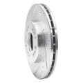 Picture of R1 1991-2004 Dodge STEALTH Front Left Drilled & Slotted Silver Brake Rotor