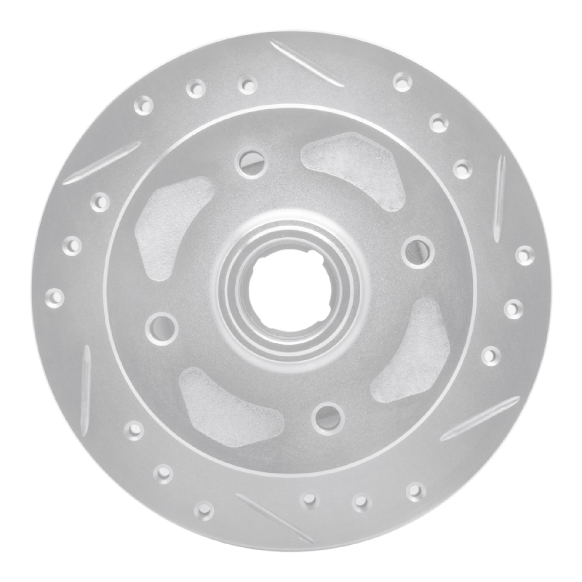 Picture of R1 1979-1983 Mazda RX-7 Front Right Drilled & Slotted Silver Brake Rotor
