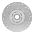 Picture of R1 1979-1983 Mazda RX-7 Front Right Drilled & Slotted Silver Brake Rotor