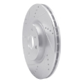 Picture of R1 2016-2025 Fiat 124 Spider Front Left Drilled & Slotted Silver Brake Rotor