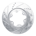 Picture of R1 2006-2019 Toyota HiAce (Mexico) Front Left Drilled & Slotted Silver Brake Rotor