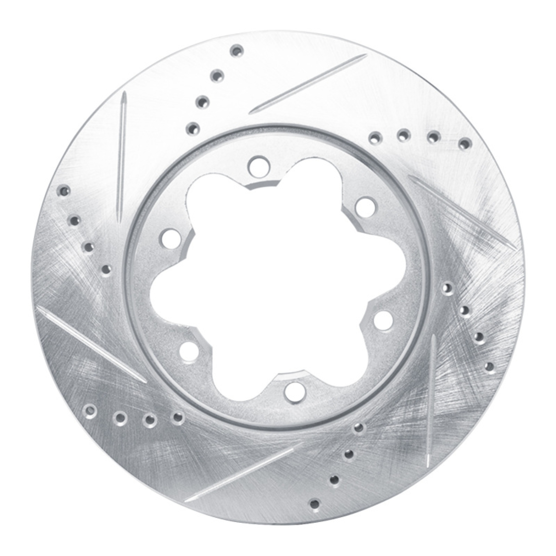 Picture of R1 2006-2019 Toyota HiAce (Mexico) Front Left Drilled & Slotted Silver Brake Rotor