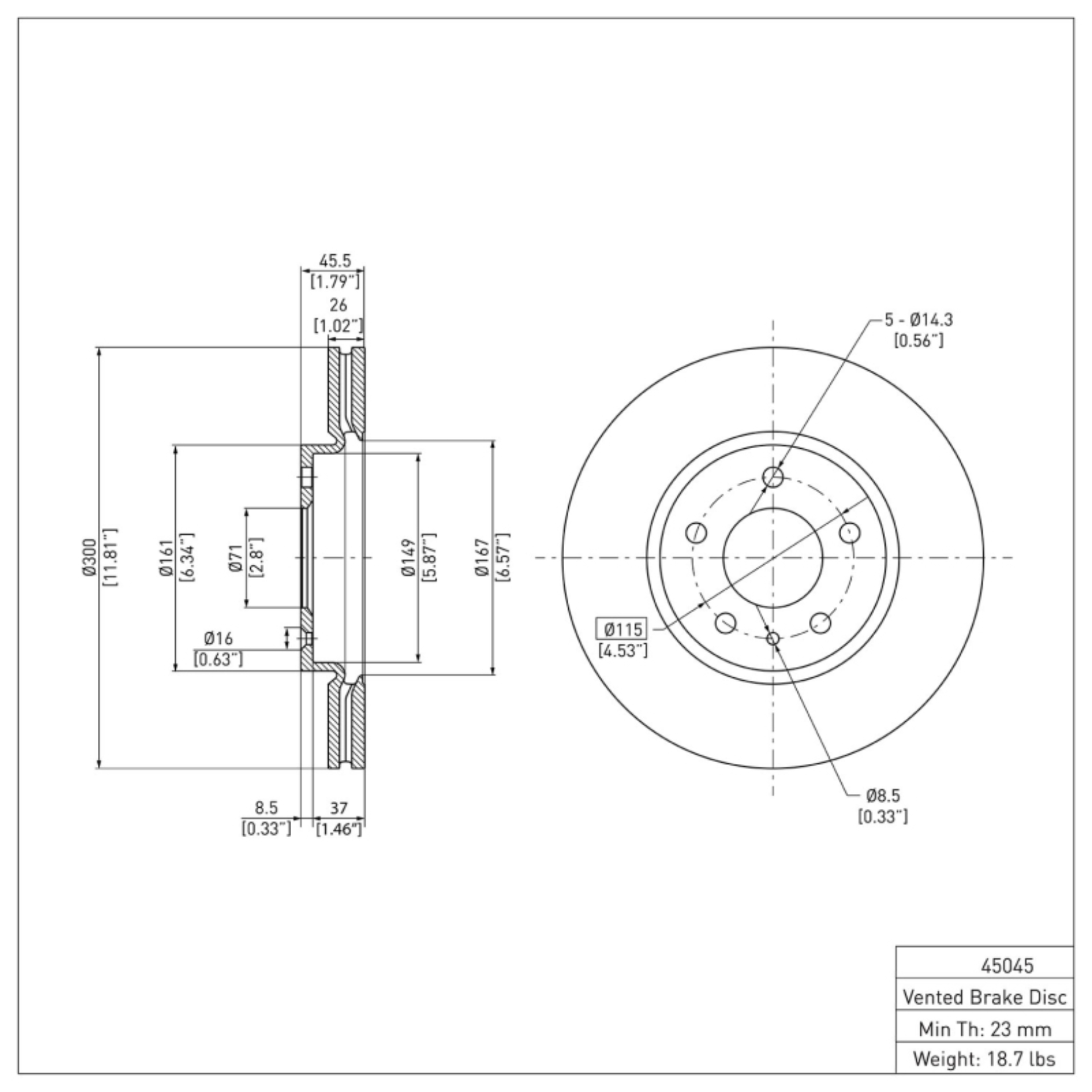 Picture of R1 2011-2025 Buick Encore GX Front Brake Rotor