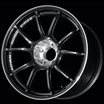 Picture of Advan RZIII 18x9.5 / +45 Offset / 5x100 BC / 63mm Bore / Black Gun Metallic & Diamond Cut