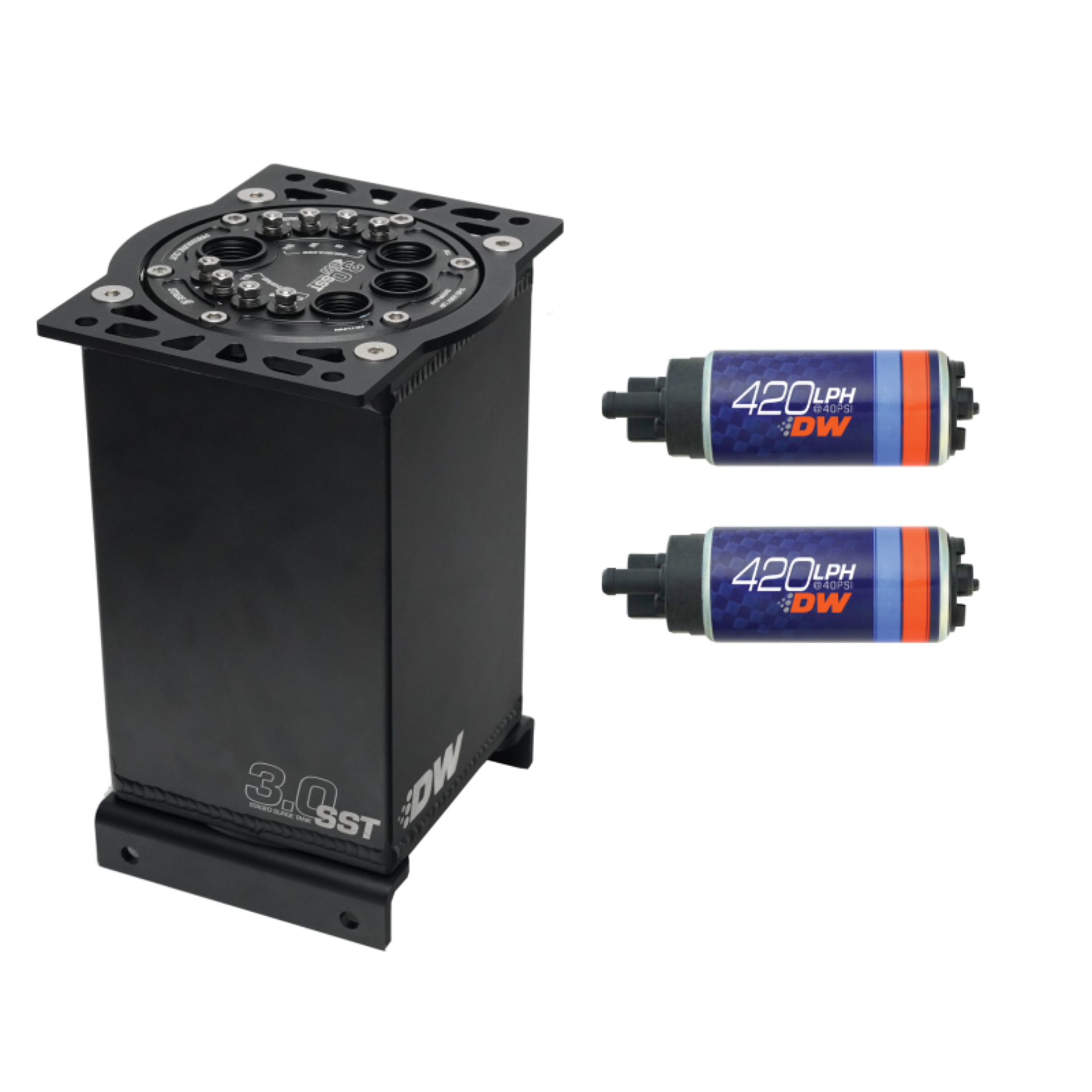 Picture of DeatschWerks 3.0L Staged Surge Tank w/ DW420 Fuel Pumps