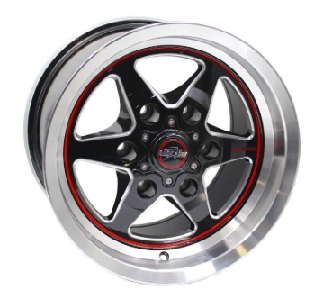 Picture of Race Star 93 Truck Star 15x10 / 6x5.50 BC / 6.63 BS / 28 Offset / 78.10 Bore / Black/Machined Wheel