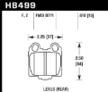 Picture of Hawk 05-10 Lexus SC430 4.3L HPS 5.0 Rear Brake Pads