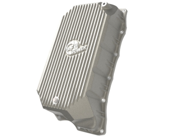 Picture of aFe GM Diesel Trucks 20-25 V8-6.6L L5P POWER Street Series Transmission Pan Raw w/ Machined Fins