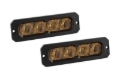 Picture of Diode Dynamics SS6 Pro Yellow Flood Flush ABL (pair) 3000K