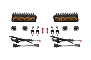Picture of Diode Dynamics 22-26 Toyota Tundra Fog SS6 Pro LED Kit Yellow 3000K