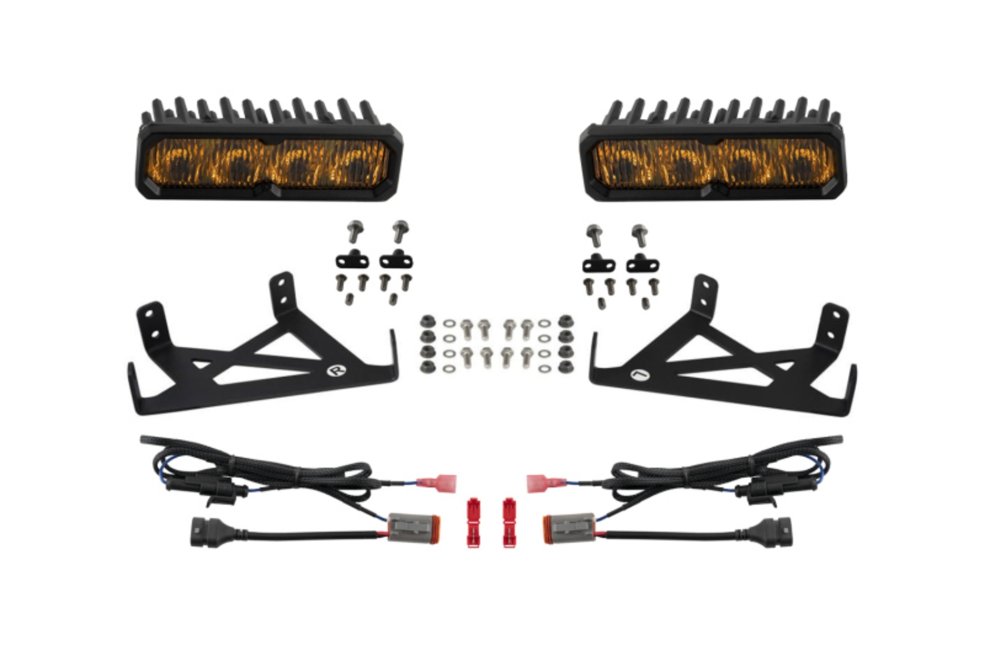 Picture of Diode Dynamics 2020-2022 Ford F-250 Super Duty F250 Fog SS6 Max LED Kit Yellow 3000K