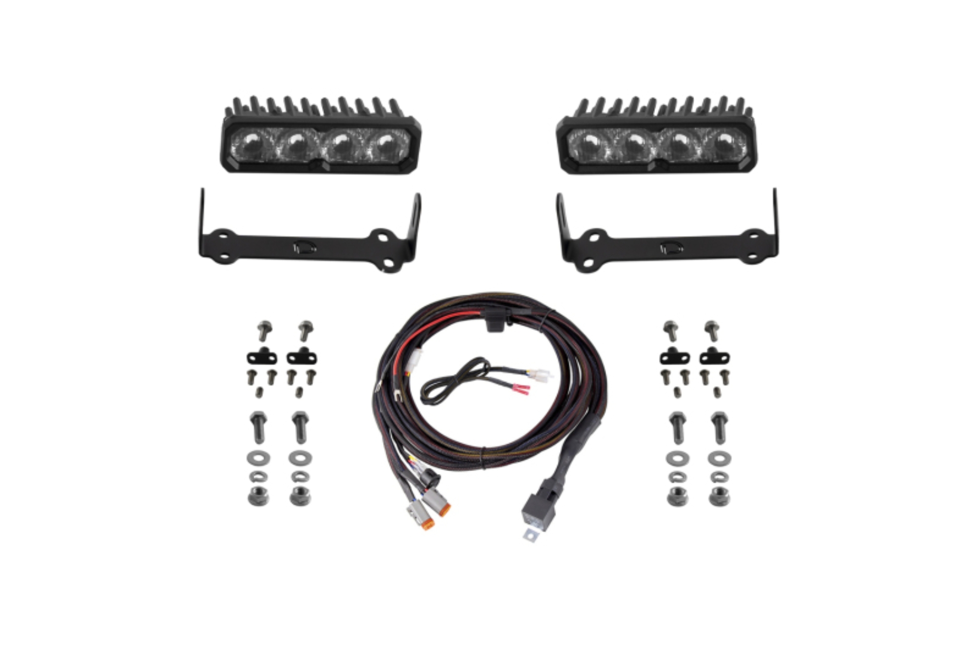 Picture of Diode Dynamics 2014-2024 Toyota 4Runner SS6 Pro LED Kit White Driving 6000K