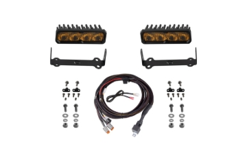 Picture of Diode Dynamics 2014-2024 Toyota 4Runner SS6 Max LED Kit Yellow Fog 3000K