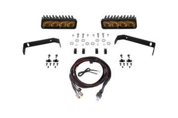 Picture of Diode Dynamics 2019-2021 Ford Ranger 2019 SS6 Max LED Kit Yellow Fog 3000K