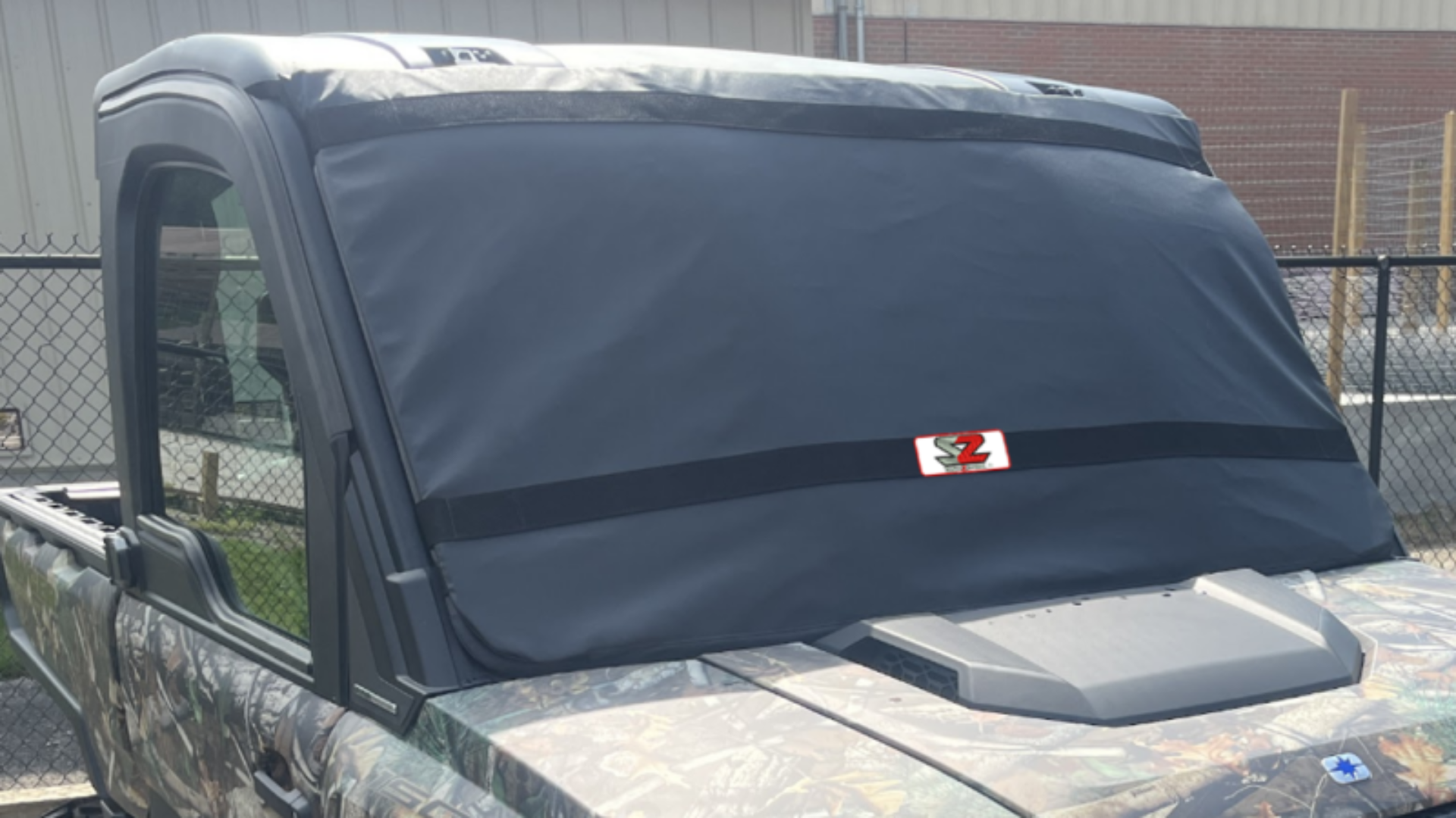 Picture of Seizmik 18+ Polaris Ranger XP 1000 Windshield Protector - Black