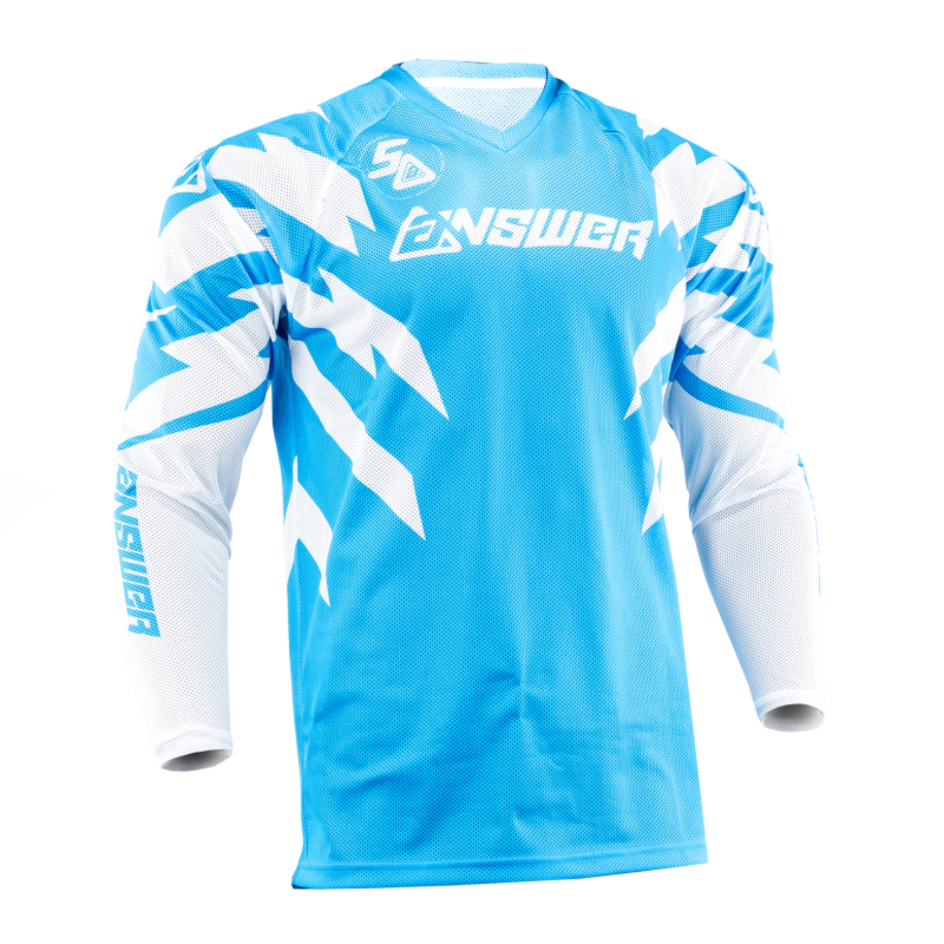 Picture of Answer 26 LE Syncron Rizz Vented Jersey Cyan/White/Black - Small