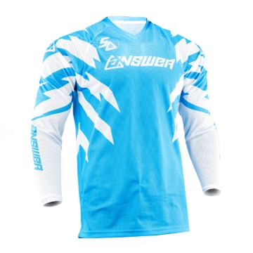 Picture of Answer 26 LE Syncron Rizz Vented Jersey Cyan/White/Black Youth - XL