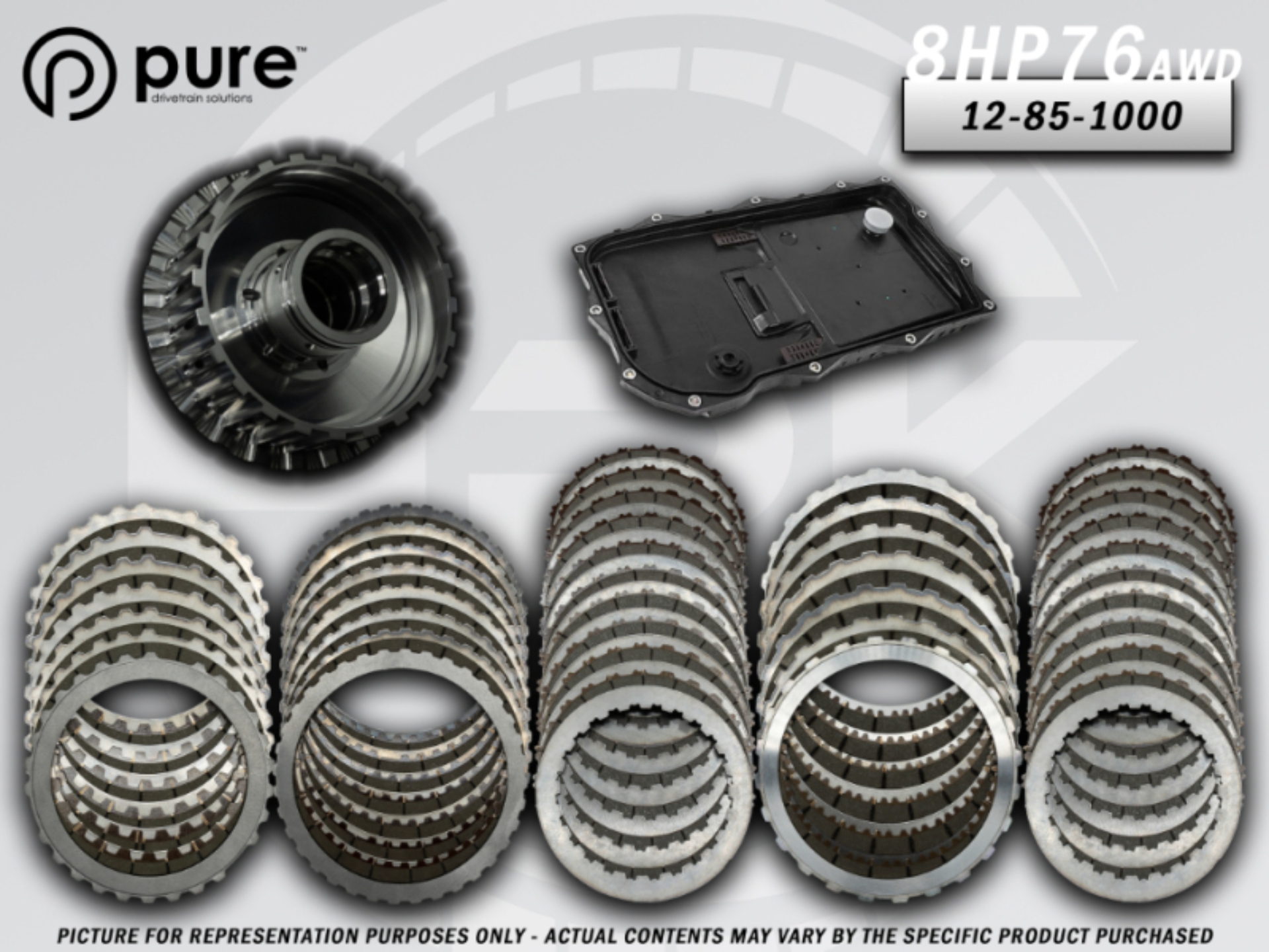Picture of Pure Drivetrain 8HP76 High Performance Transmission Hard Parts Kit - AWD - Stage 1