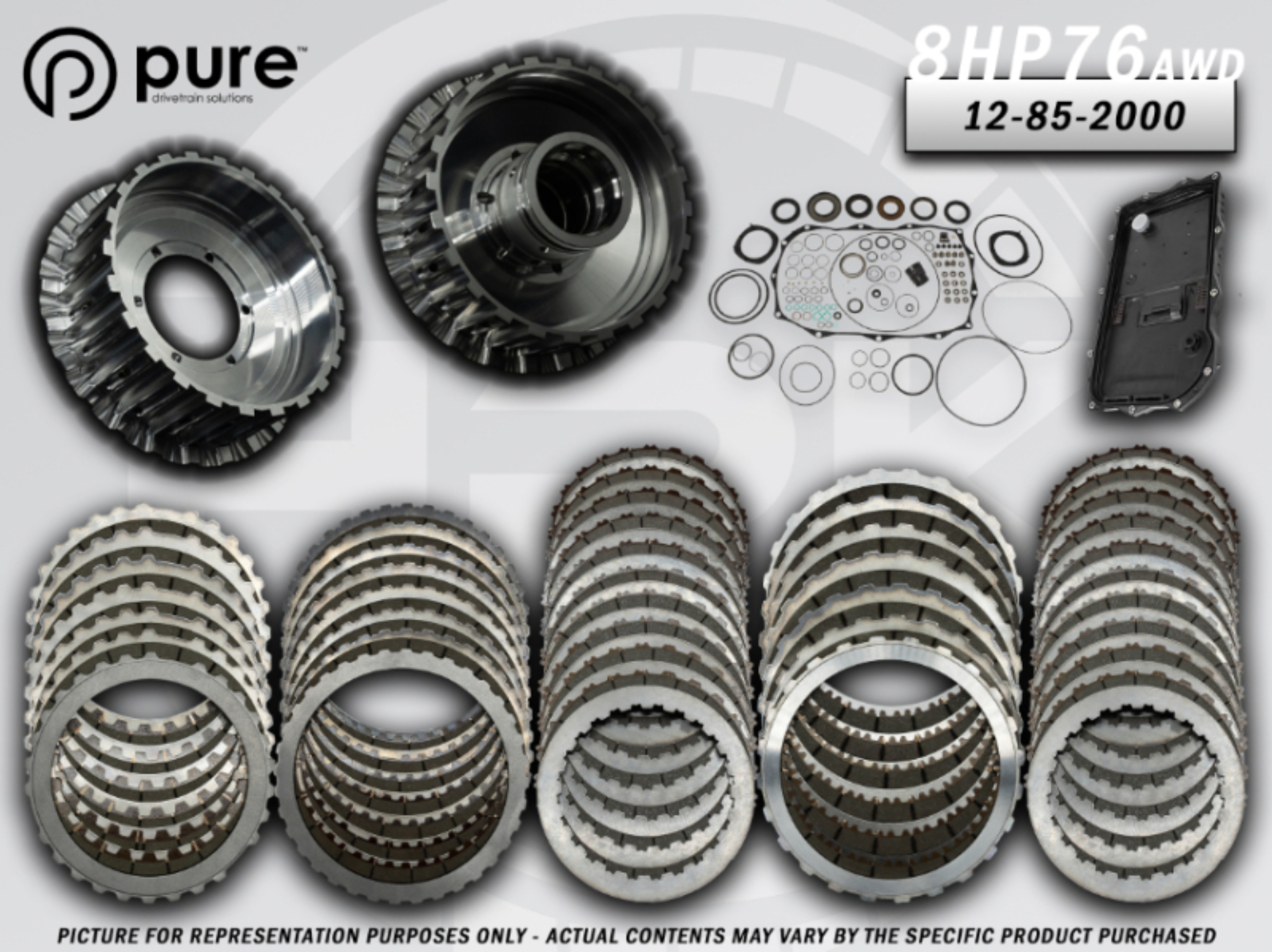 Picture of Pure Drivetrain 8HP76 High Performance Transmission Hard Parts Kit - AWD - Stage 2
