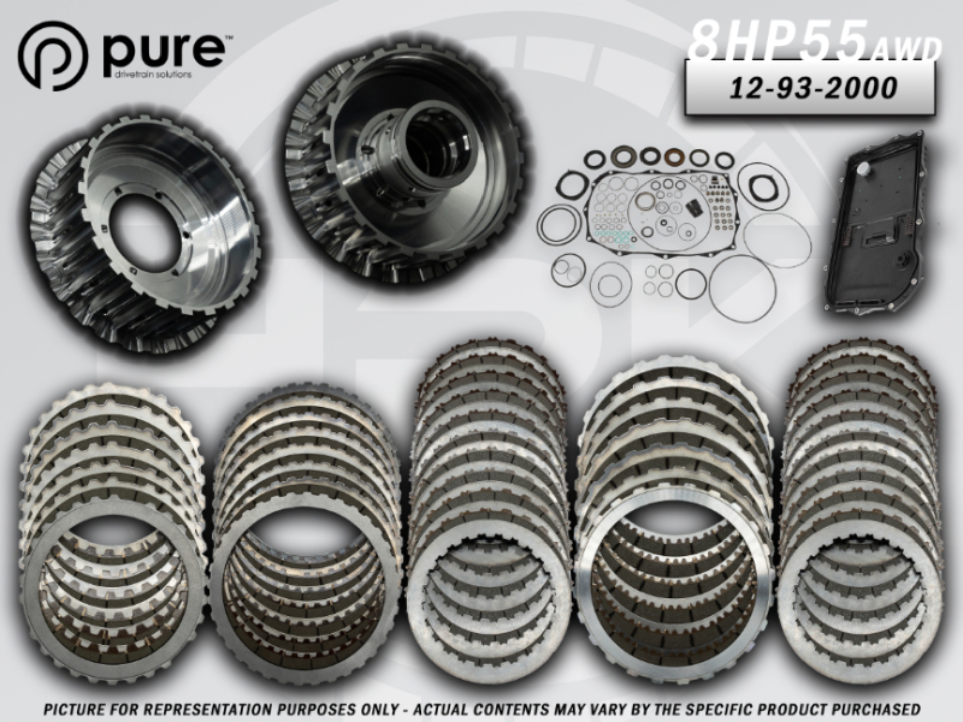 Picture of Pure Drivetrain 8HP55 High Performance Transmission Hard Parts Kit - AWD - Stage 2