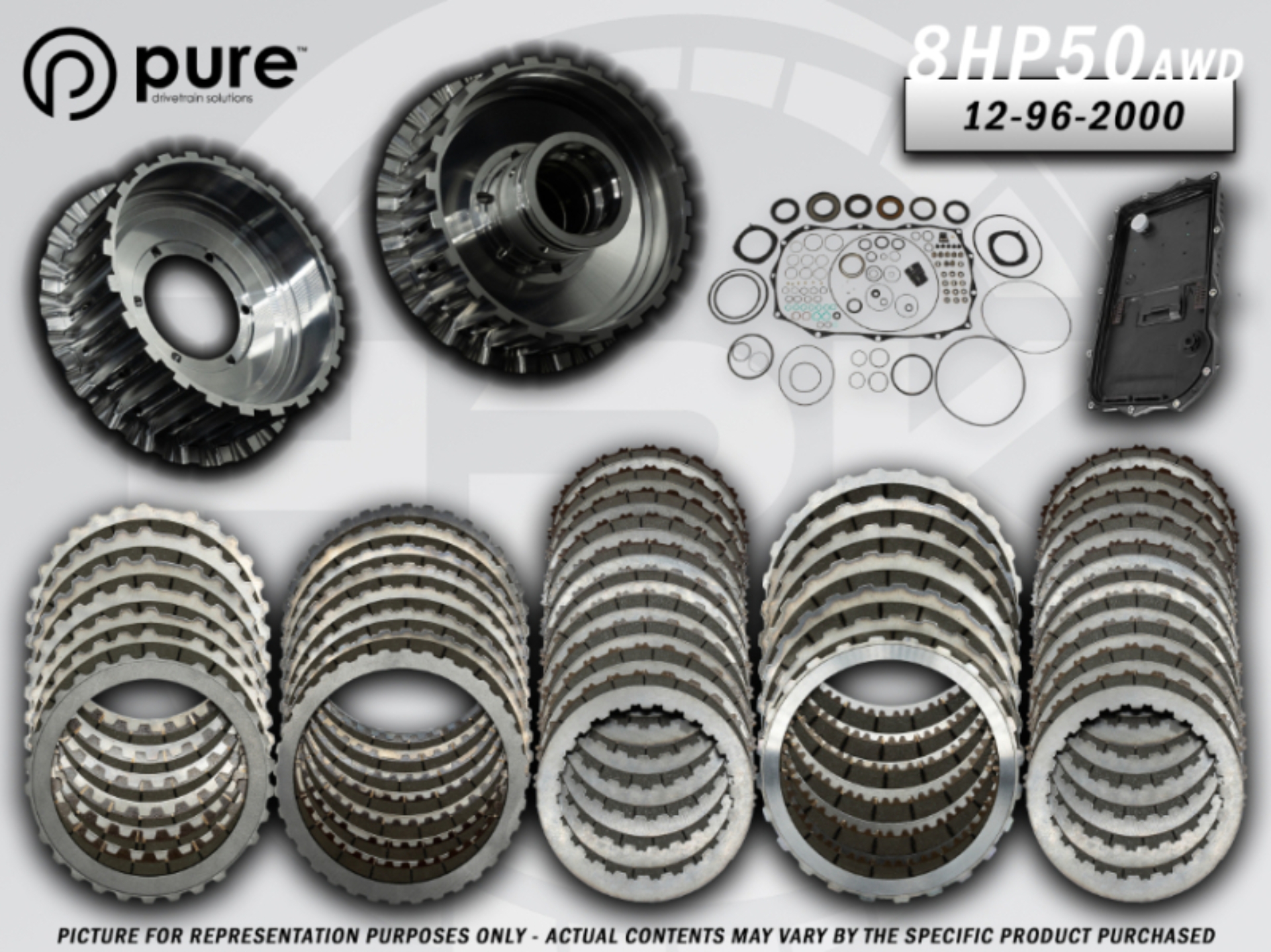 Picture of Pure Drivetrain 8HP50 High Performance Transmission Hard Parts Kit - AWD - Stage 2