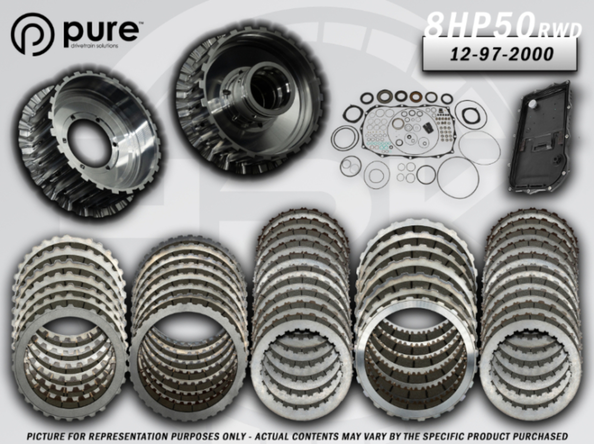Picture of Pure Drivetrain 8HP50 High Performance Transmission Hard Parts Kit - RWD - Stage 2