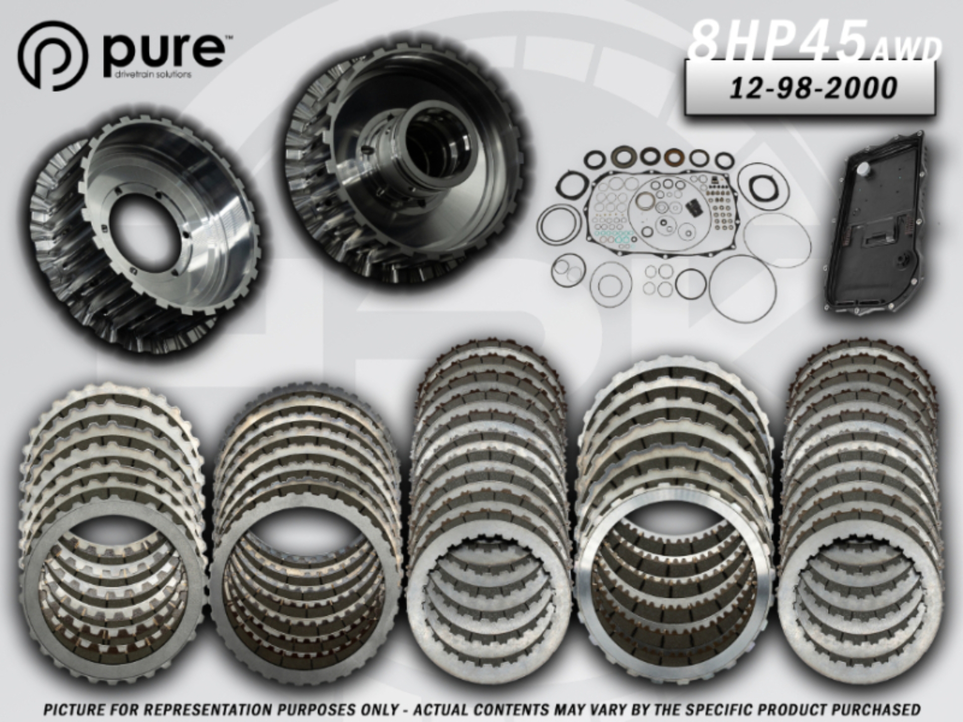 Picture of Pure Drivetrain 8HP45 High Performance Transmission Hard Parts Kit - AWD - Stage 2