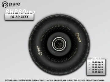 Picture of Pure Drivetrain 8HP80 High Performance Billet Race Torque Converter - 26/55 Stator - AWD