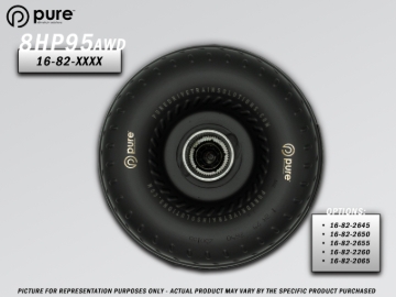 Picture of Pure Drivetrain 8HP95 High Performance Billet Race Torque Converter - 26/55 Stator - AWD