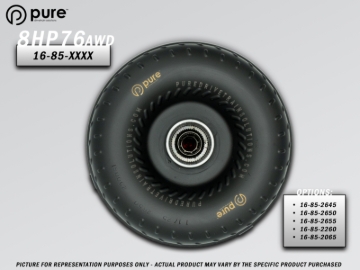 Picture of Pure Drivetrain 8HP76 High Performance Billet Race Torque Converter - 20/65 Stator - AWD