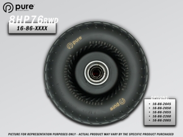 Picture of Pure Drivetrain 8HP76 High Performance Billet Race Torque Converter - 26/45 Stator - RWD