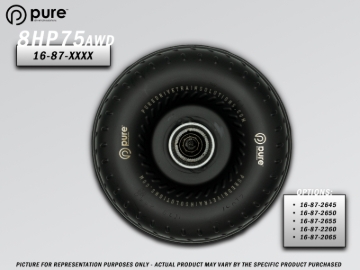 Picture of Pure Drivetrain 8HP75 High Performance Billet Race Torque Converter - 26/50 Stator - AWD
