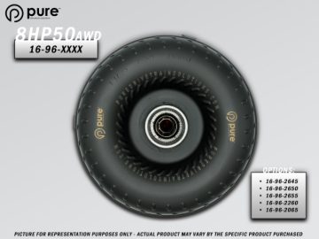 Picture of Pure Drivetrain 8HP50 High Performance Billet Race Torque Converter - 22/60 Stator - AWD