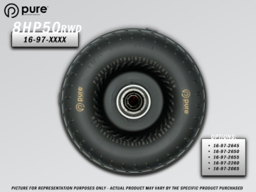 Picture of Pure Drivetrain 8HP50 High Performance Billet Race Torque Converter - 26/55 Stator - RWD