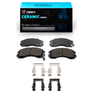 Picture of R1 90-22 Dodge Stealth Front Ceramic Brake Pads & Hardware Kit