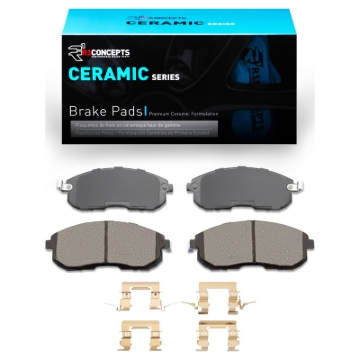 Picture of R1 99-19 Infiniti I30 Front Ceramic Brake Pads & Hardware Kit
