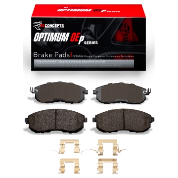 Picture of R1 99-13 Infiniti I30 Front Optimum OE Brake Pads & Hardware Kit