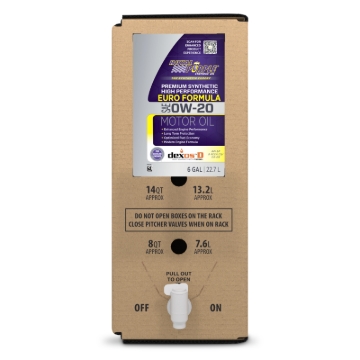 Picture of Royal Purple Premium Synthetic High Performance Euro Formula 0W20 Motor Oil - 6 Gallon Bag-In-Box