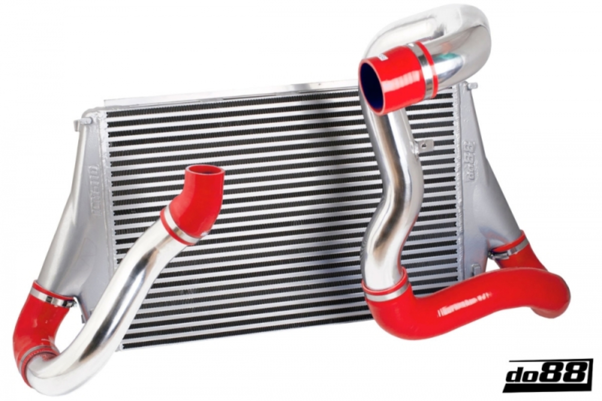 Picture of do88 06-11 SAAB 9-3 2.8T V6 Aero/Turbo X (B285) BigPack Intercooler Kit w/Red Hoses