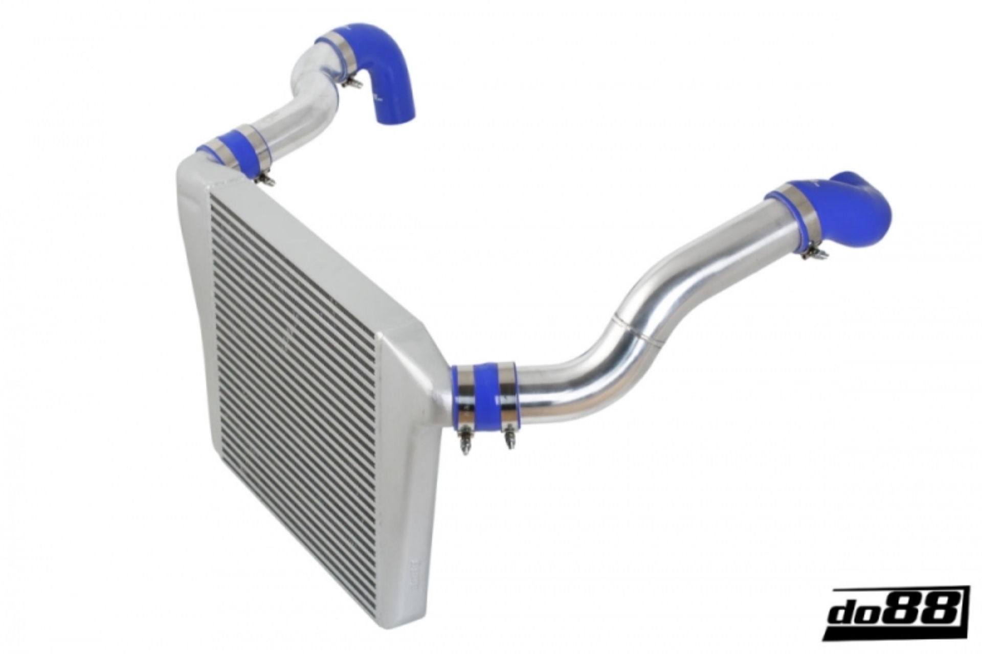 Picture of do88 81-98 Volvo 740/940 Turbo (63mm Throttle) BigPack Intercooler Kit w/Blue Hoses