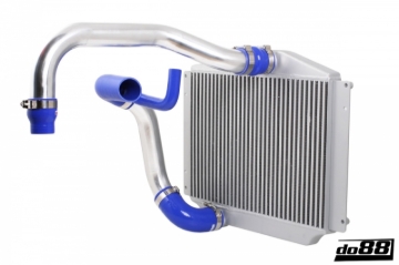 Picture of do88 94-98 Volvo 850 Turbo (63mm Throttle) BigPack Intercooler Kit w/Blue Hoses