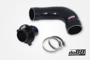 Picture of do88 VAG 1.8 2.0 TSI (MQB) Turbo Muffler Delete do88 TR-340 Black Hoses