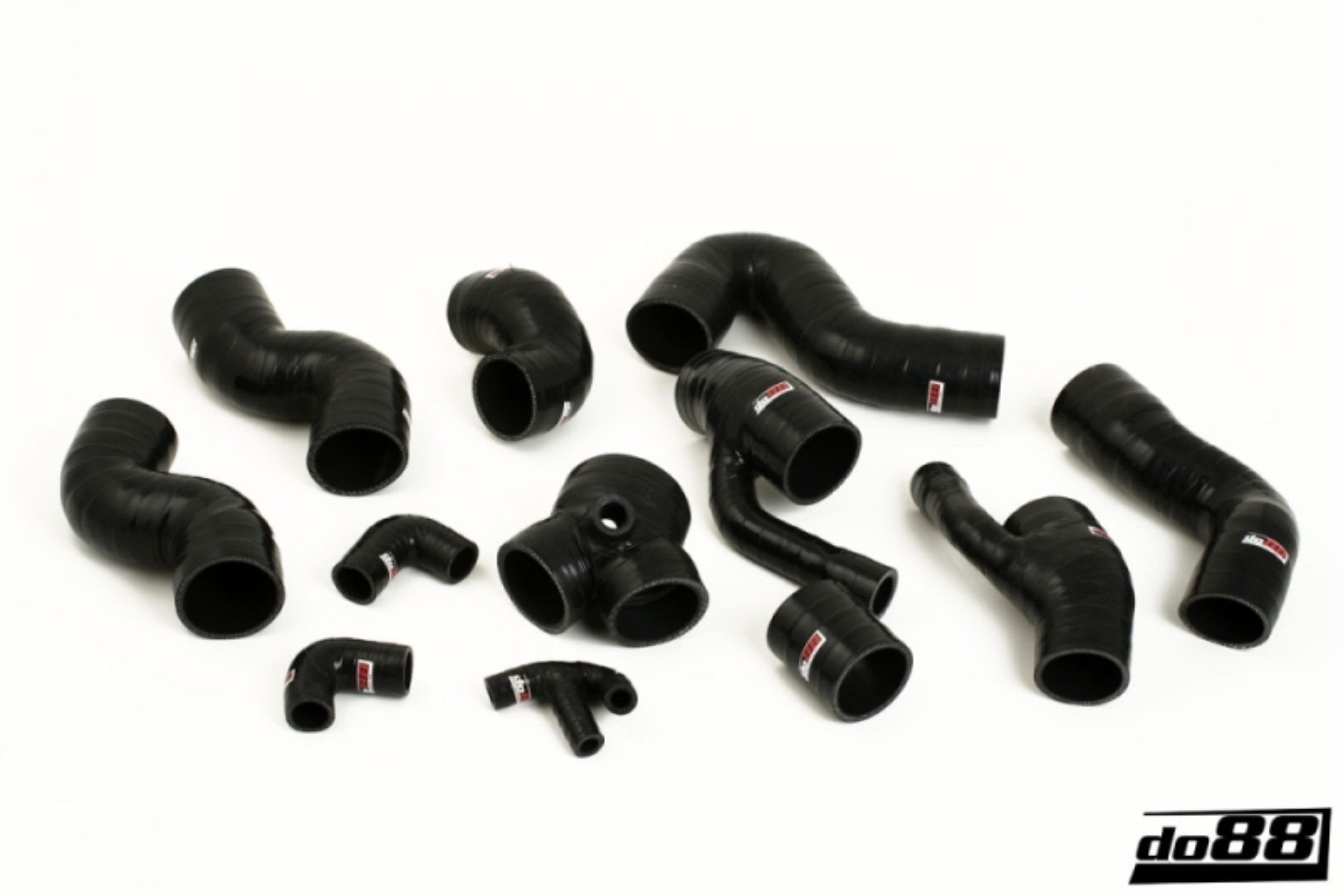 Picture of do88 99-02 Audi S4/A6 2.7L BiTurbo (AGB/AJK/AZA) Pressure Hoses - Black
