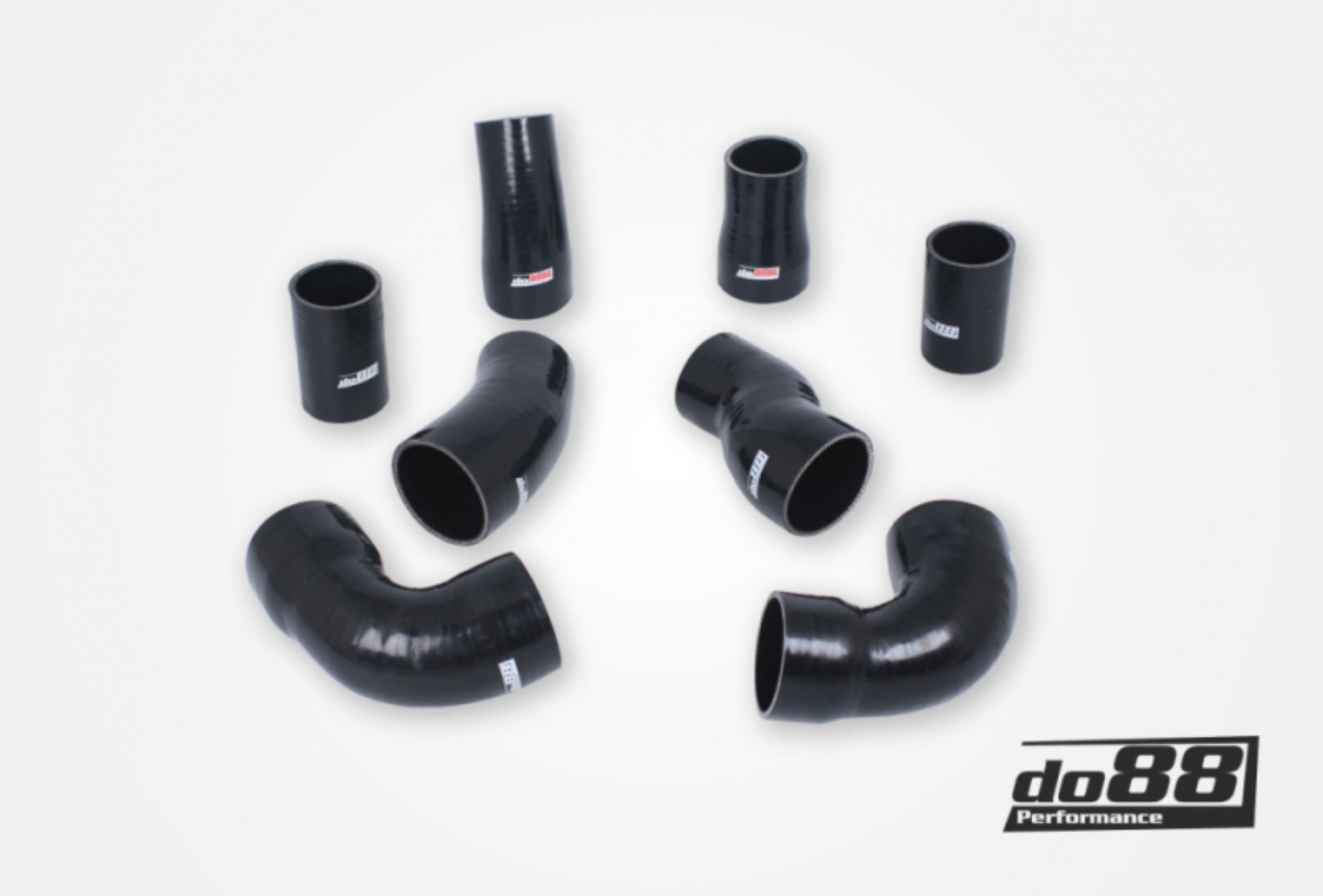 Picture of do88 02-04 Audi RS6 4.2L BiTurbo (C5) Pressure Hoses - Black