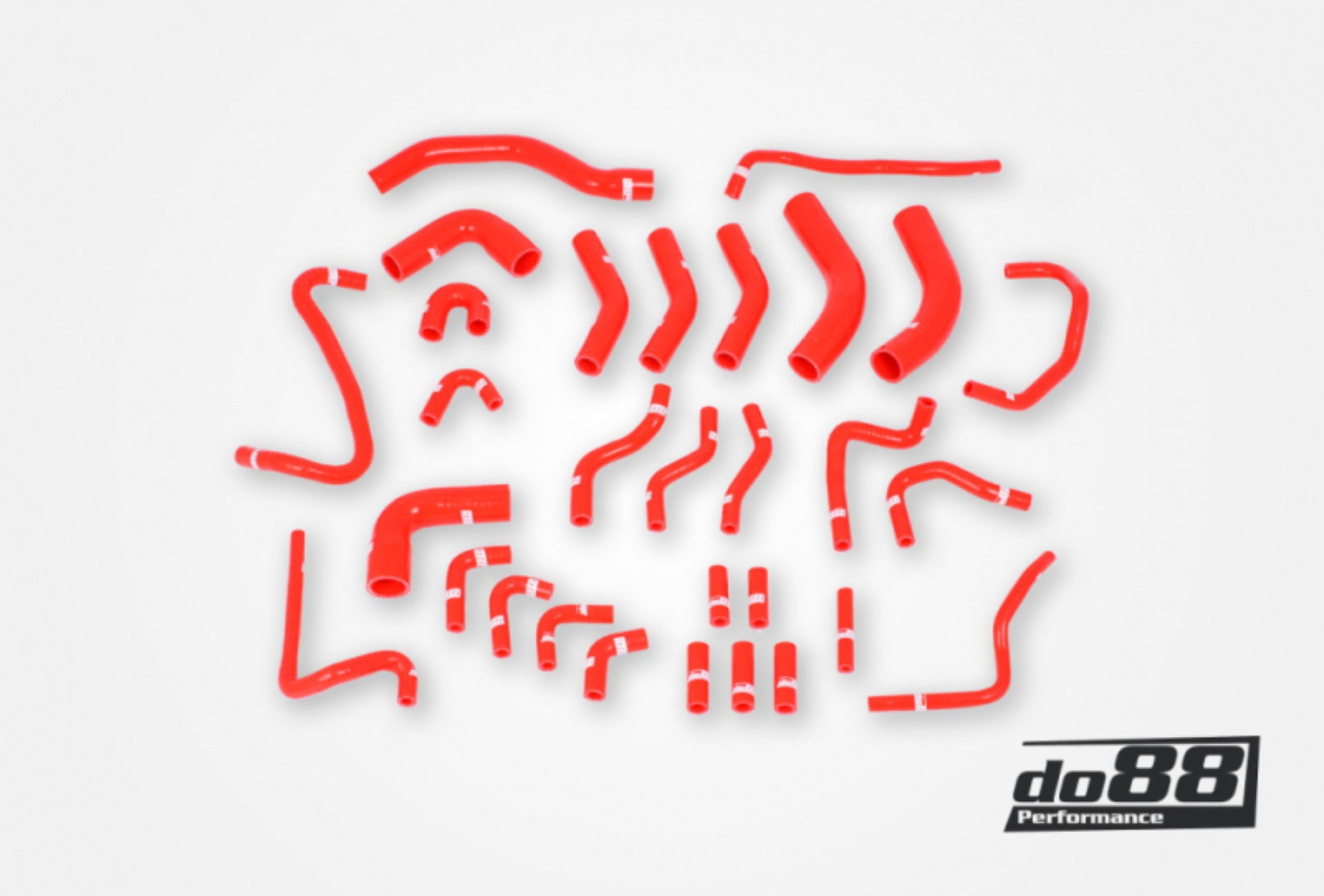 Picture of do88 02-04 Audi RS6 4.2L BiTurbo (C5) Vacuum Hoses - Red