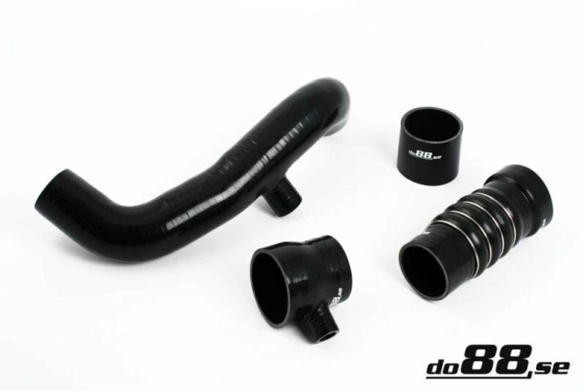 Picture of do88 90-92 Audi S2 2.2T (3B) Pressure Hoses - Black