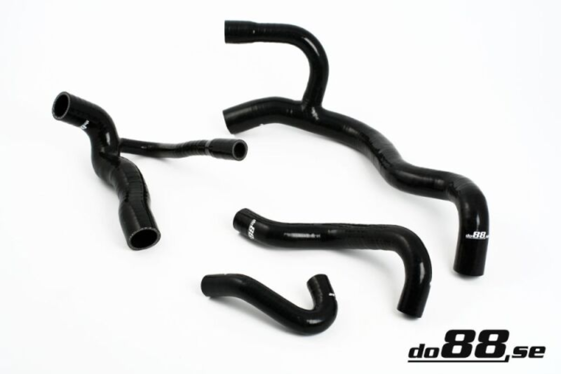 Picture of do88 92-96 Audi S2/RS2 2.2T (ABY/ADU) Radiator Hoses - Black